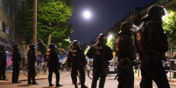 Far-left protesters clash with police in Germany over jail term for woman who attacked neo-Nazis | CNN