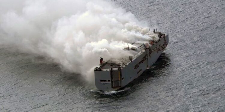 One dead after ship carrying 3,000 cars catches fire off Dutch coast | CNN