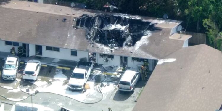 4 injured when a fire rescue helicopter crashes in Pompano Beach, Florida | CNN