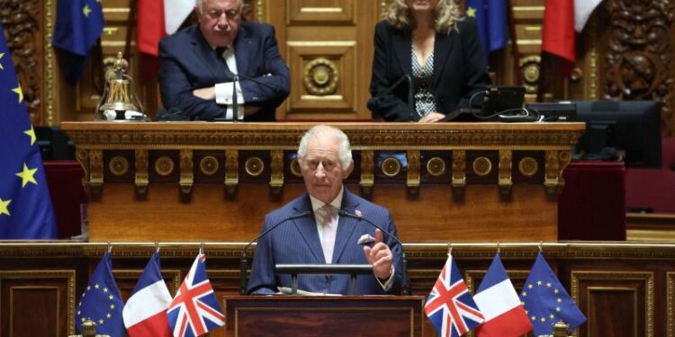 King Charles makes historic speech at French senate as he hails ‘indispensable’ UK-France relationship | CNN