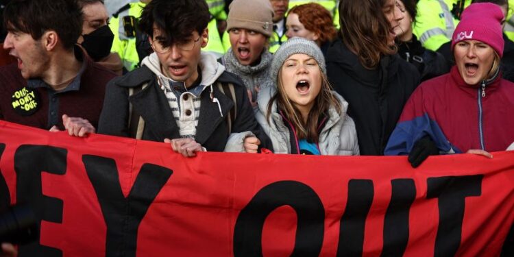 Greta Thunberg charged with public order offense following arrest at protest in London | CNN Greta Thunberg charged with public order offense following arrest at protest in London | CNN