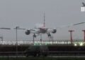 Airplane bounces along Heathrow runway during Storm Gerrit | CNN