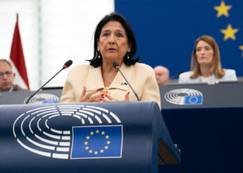 Georgia: President Zourabichvili calls on EU to step up and defend its values | News | European Parliament